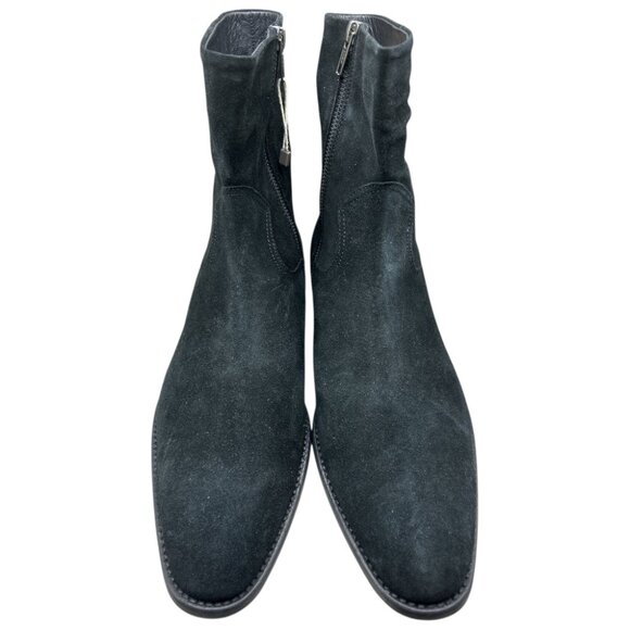 Lemarè Cros Nero Black Suede Boots - Size IT 45 / US 12 - Picture 3 of 8